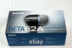 Shure Beta 52a Microphone Supercardioïde Dynamic Kick Drum MIC (nib)