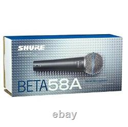 Shure Beta 58a Microphone Vocal Dynamique Supercardioïde Nouveau Dans La Boîte
