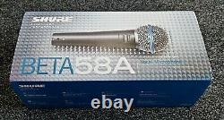 Shure Beta Sm58a Live & Studio Microphone Super Cardioid Condition Parfaite