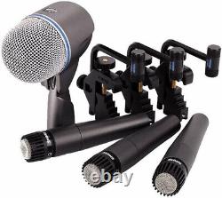 Shure DMK57-52 Kit de microphones pour batterie, ensemble de micros avec 3 SM57 et 1 Beta 52A