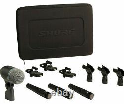 Shure DMK57-52 Kit de microphones pour batterie, ensemble de micros avec 3 SM57 et 1 Beta 52A