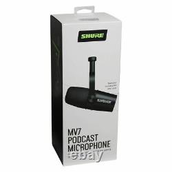 Shure Mv7 Podcast Microphone Usb Et Xlr Dynamic Cardioid Podcast Microphone