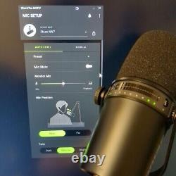 Shure Mv7 Podcast Microphone Usb Et Xlr Dynamic Cardioid Podcast Microphone