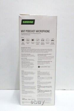 Shure Mv7 Usb Et Xlr Microphone Dynamique Black Podcasting, Streaming & Gaming
