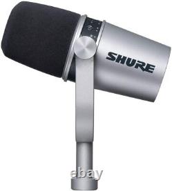 Shure Mv7 Usb Podcast Microphone Pour L'enregistrement Podcast En Direct Et Jeux