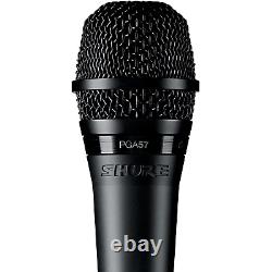 Shure PGA 57/58 Microphone Dynamique Cardioïde en Pack de 12 avec Étui sur Mesure BYFP