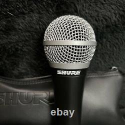 Shure Pg-58 Microphone D479836 Câble Avec Poche Inclus Excellent Original Propre