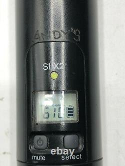 Shure Slx2 Sm58 Micro Sans Fil Portatif J3 572-596 Mhz