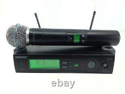 Shure Slx24/beta58 Bande Du Système De Microphone Sans Fil Portatif (r5/800-820 Mhz)