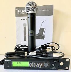 Shure Slx4 Diversity Receiver Wireless Systems Avec Shure Pg58 Microphone Noir