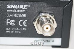 Shure Slx4 G5 Récepteur Professionnel De La Diversité Des Microphones Sans Fil 494-518 Mhz