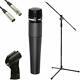 Shure Sm57 Vocal Dynamic Live And Recording Microphone Bundle Pack Stand, Câble