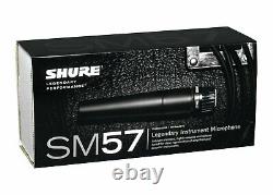 Shure Sm57-lc Dynamic Instrument Microphone Avec Quiklok A-341 Short Stand Sm57