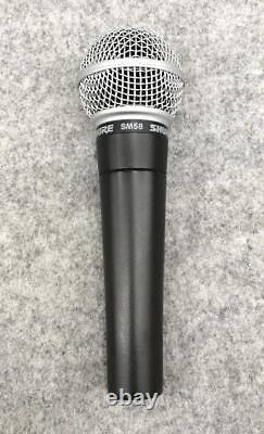 Shure Sm58 Cardioïde Dynamic Legendary Vocal Microphone / Utilisé /japan/bon Travail /