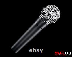 Shure Sm58 Microphone Dynamic Stage Avec Clip Mic, Boîtier Et Attache Câble Genuine