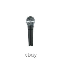 Shure Sm58 Microphone Dynamique Cardioïde Classique Cn Avec Câble Xlr De 25 Pieds, Nouveau