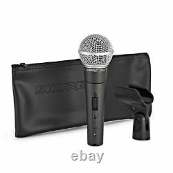 Shure Sm58 Se Cardioïde Microphone Vocal Dynamique À Main Avec Interrupteur
