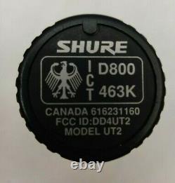 Shure Sm58 Ut2 Tc Band 603,900 Mhz Microphone Portable Sans Fil USA
