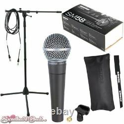Shure Sm58 Vocal Dynamic Live And Recording Microphone Sm58-lc Bundle