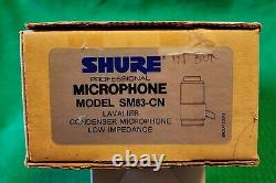 Shure Sm83-cn Lavalier Condenser Microphone Complet