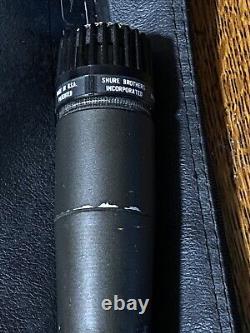 Shure Unidyne III Sm57 Vintage Microphone Dynamique Fabriqué Aux États-unis Avec Des Câbles