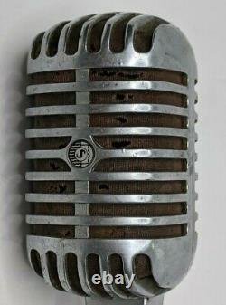 Shure Unidyne Modèle 55sw Vintage Microphone Dynamique Aveccable. Non Testée Comme Étant