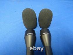 Shure Vp64al Omnidirectionnel Handheld Dynamic Eng Microphone Qté 2 Avec Pare-brise