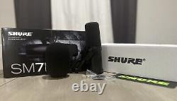Shure sm7b translates to 'Shure sm7b' in French as it is a brand and model name which does not have a direct translation.
