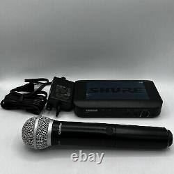 Système de microphone sans fil Shure BLX4-J10 et BLX2 SM58-J10 testé et fonctionnant.