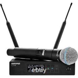 Système de microphone sans fil Shure QLXD24/B58-G50 avec micro à main Beta58A 470 à 534