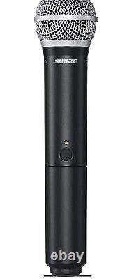 Système de microphone sans fil à main double canal Shure BLX288/PG58 avec micro PG58.