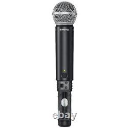 Système de microphone sans fil double Shure BLX288/SM58 avec 2 micros vocaux SM58 de bande H9