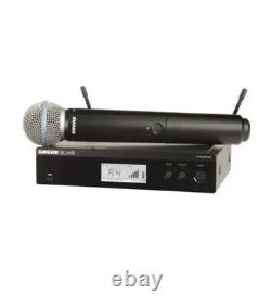 Système de microphone sans fil multi-canal Shure BLX24R/Beta58a pour performances en direct.