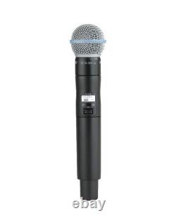 Système de microphone sans fil portatif numérique en réseau SHURE ULXD24/B58A Beta58a