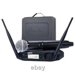 Système de microphone sans fil vocal Shure GLXD24+ double bande avec micro vocal SM58