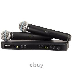 Système de microphone vocal sans fil Shure BLX288/B58 avec deux microphones BETA58