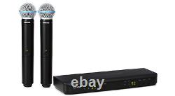 Système de microphone vocal sans fil à double canal Shure BLX288/B58A