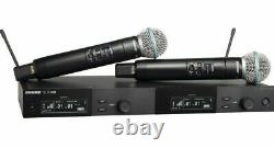 Système sans fil double Shure SLXD24D/B58 G58 avec 2 microphones SLXD2/B58 G58470-514MHz