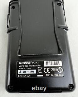 Transmetteur Sans Fil Shure Pgx1 L5 644-662mhz Clean Batteries Fraîches Navires Expres