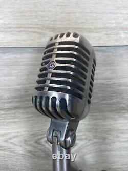 Unidyne 55S Shure Frères Microphone Dynamique Vintage & Câble Original Elvis Mic