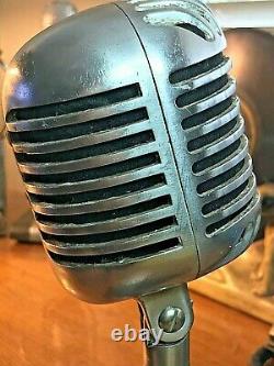 Vintage 1950's Bogen (shure 55) Dynamic Microphone- Bonne Forme Et Son! Fatboy