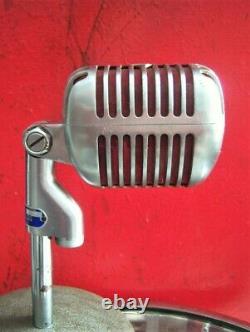 Vintage 1954 Stromberg Carlson Mc-41 Microphone Dynamique Shure 55 S Elvis W Stand