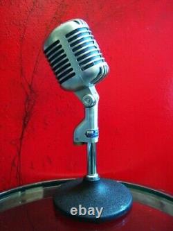 Vintage 1955 Microphone dynamique cardioïde Shure 55S Elvis avec accessoires 55SW 55