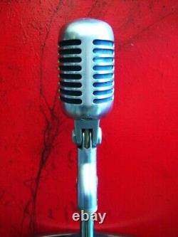 Vintage 1955 Microphone dynamique cardioïde Shure 55S Elvis avec accessoires 55SW 55