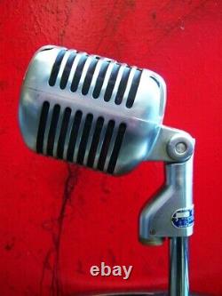 Vintage 1955 Microphone dynamique cardioïde Shure 55S Elvis avec accessoires 55SW 55