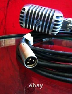 Vintage 1955 Microphone dynamique cardioïde Shure 55S Elvis avec accessoires 55SW 55