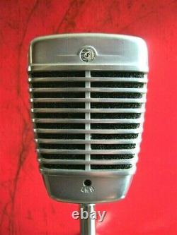 Vintage 1960 Shure 51 Microphone Dynamique Multi Z W Câble Nat King Cole # 3