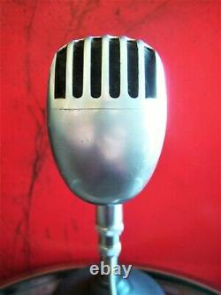 Vintage 1960 Shure 55s Microphone Cardioid Dynamique Vieux Elvis Avec Câble 55 556s