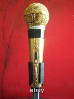 Vintage 1970 De Shure Pe56d Dynamic Cardioid Microphone Or Avec Accessoires # 2