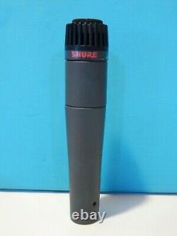 Vintage 1980s Shure Pe66l Dynamic Microphone U. S. Version Sm57 Et Accessoires